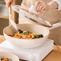 銀月麥飯石不粘炒鍋 DFS-C952